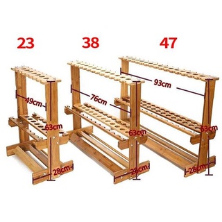 ที่วางคันเบ็ด 23 ช่อง 47 ช่อง งานไม้ไผ่แท้100% LASER ลายตั๊กม้อ สวยงาม NEW 2022 (มีสินค้าพรร้อมส่งในไทย)