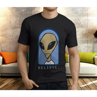 เสื้อยืดวินเทจเสื้อยืด พิมพ์ลาย Alien Workshop Believe S Black Pluize สไตล์คลาสสิก ไม่ซ้ําใคร สําหรับผู้ชาย 115365S-5XL