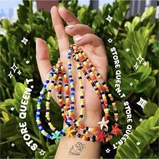 [พร้อมส่ง]​ สร้อยคอลูกปัดแฟชั่น​ สไตล์​เกาหลี​ ราคาถูก​ [เซตปลาดาว]​