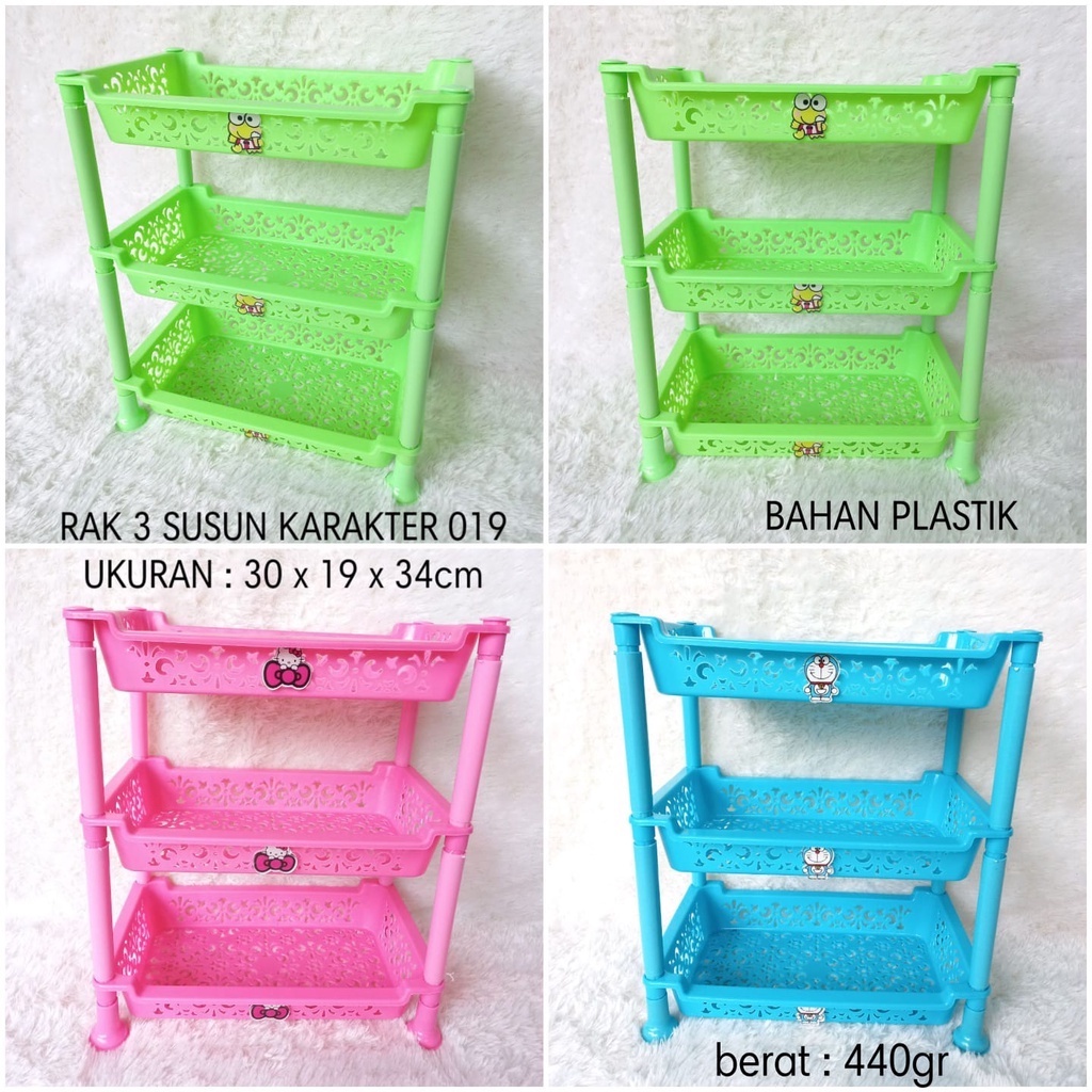 HELLOKITTY 3 TIER RACK / 3 TIER KEROPI RACK / 3 TIER DORAEMON RACK / DORAEMON RACK / HELLOKITTY / KE