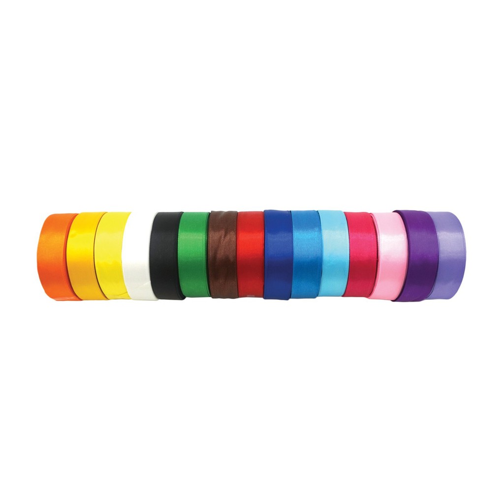 ริบบิ้น 2.5ซม. x 22.5ม. / 1.2ซม. x 22.5ม. / 0.6ซม. x 22.5ม.