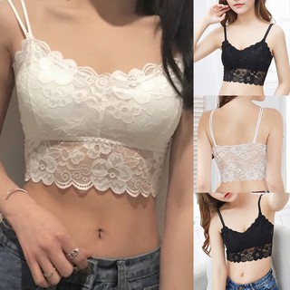 แฟชั่นผู้หญิงชุดชั้นในสตรีสายคล้องคอบราชุดทรวงอก Tube Chest Wrap Bandeau Underwear