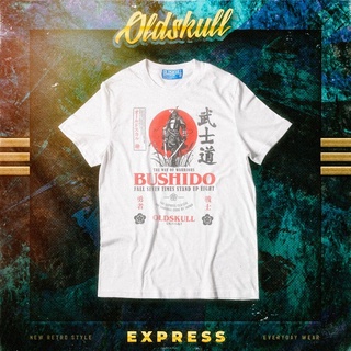 OLDSKULL เสื้อยืด EXPRESS - BUSHIDO เสื้อยืดผช เท่ๆ คอลูกเรือ