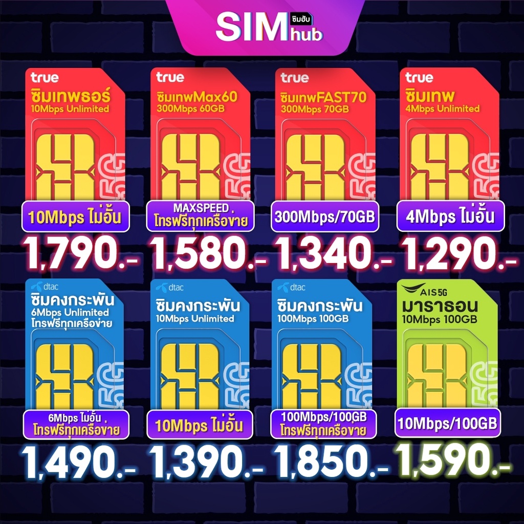 🏅 ซิมเทพ 🏅 Max Speed 60  300Mbps เน็ตไม่อั้น 1 ปี TRUE , DTAC , AIS 4G  พร้อมโทรฟรี ซิมทรู ดีแทค ร้าน Simhub Sim hub ชิมเทพทรู ซิมเน็ต ซิมแม็กสปีด ซิม เทพ ทรู โทรฟรีทุกเครือข่าย ไม่อั้น 24 ชม ชิมรายปี ซิมเน็ตตัวท๊อป ซิมขายดี 20Mbps sim true ais dtac