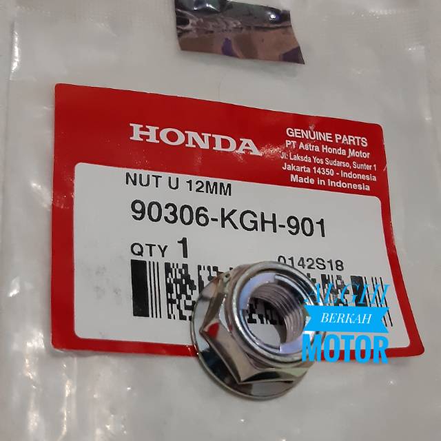 น๊อตล้อหน้า 12mm PCX Beat CBR Original Honda 90306-KGH-901