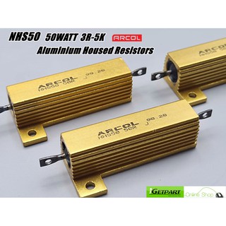 ตัวต้านทาน RESISTOR ALUMINIUM ARCOL NHS50 3R-5K 50WATT