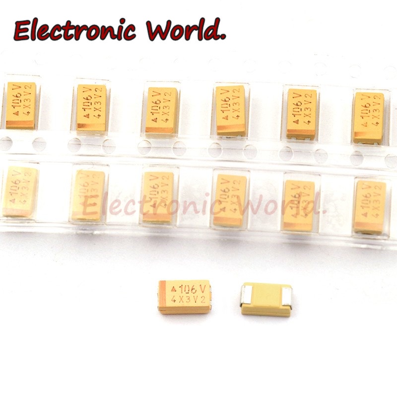 10 ชิ้น/เซ็ต P ประเภท 08805 Patch Tantalum Capacitor 2012 1UF2.2 UF3.3 UF4.7 UF10UF 6.3V 10V 16V