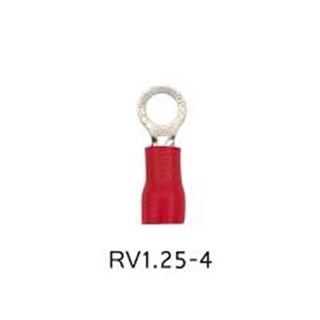 หางปลากลมหุ้ม รุ่น RV 1.25-4 สีแดง (RF) (KDP) (100 pcs) Terminal crimping round cover