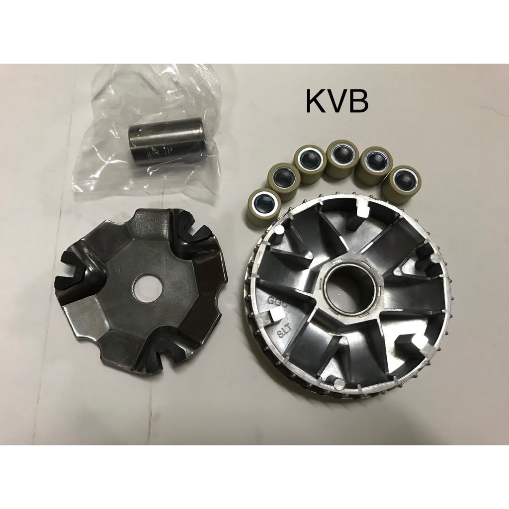 (CLICK/CLICK110i/AIR BLADE/KVB)ชามขับสายพานหน้า ชามใส่เม็ดเดิม+เม็ดตุ้ม+บุช รุ่น คลิก/คลิกไอ/แอร์เบล