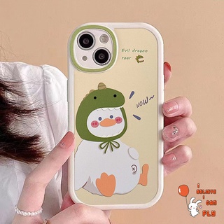 INS Cute Cartoons Ducks Phone Case For iPhone 13 12 11 Pro Max X XR Xs Max 8 7 Plus SE 2020 Soft Silicone Casing Anti-fall Protective Cover