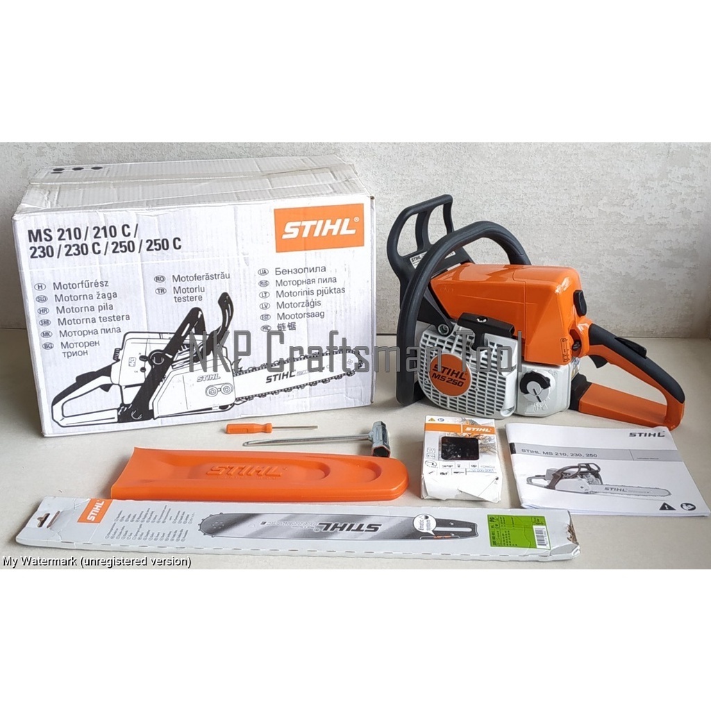 [ของแท้ 💯 %] เลื่อยยนต์ STIHL รุ่น MS 250 MS250  กำลัง 3.1 แรงม้า มาพร้อม บาร์ 18 นิ้ว แท้ 100%