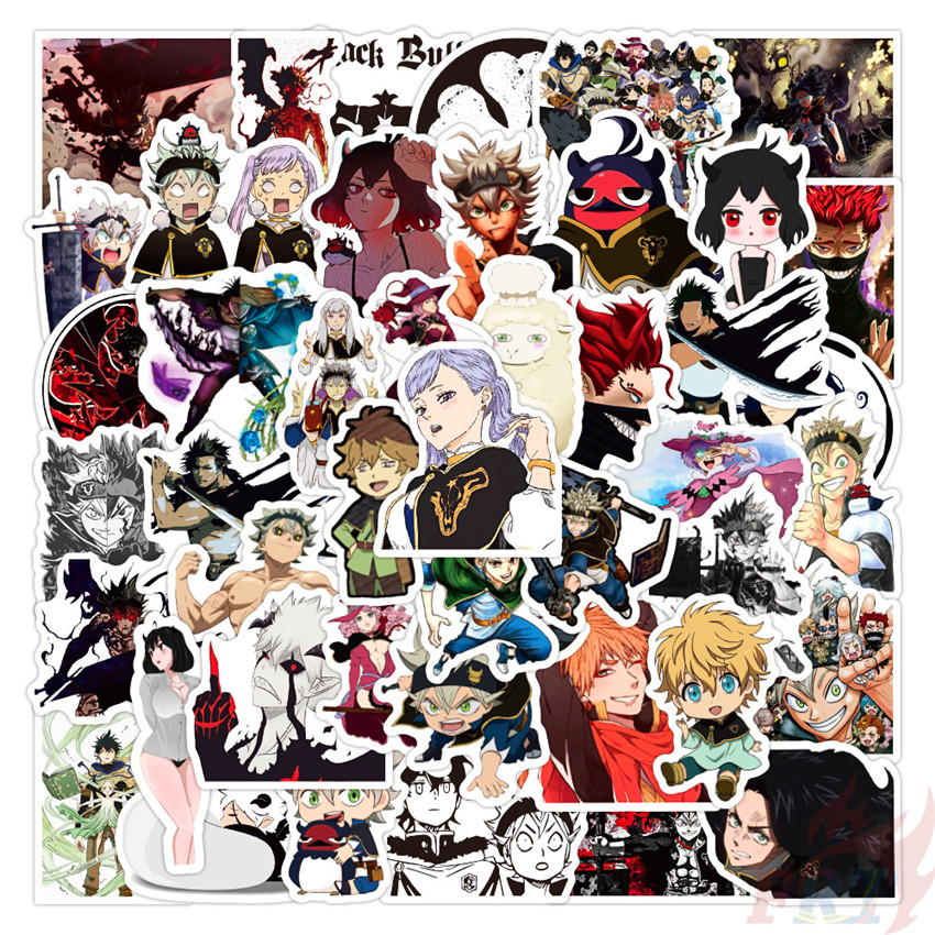❉ Black Clover Series 04 Stickers ❉ 50Pcs/Set Waterproof Fashion DIY Decals Doodle Stickers