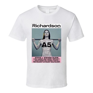 เสื้อยืดพิมพ์ลายแฟชั่น เสื้อยืดลําลอง แขนสั้น พิมพ์ลาย Stoya Richardson Magazine แฟชั่นฤดูร้อน 2022