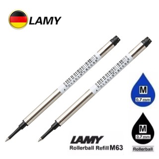 LAMY M63 ไส้ปากกาลามี่ 2 ชิ้น โรลเลอร์บอล หมึกดำ น้ำเงิน  Nibs Lami 2 pieces, roller ball, ink, black, blue