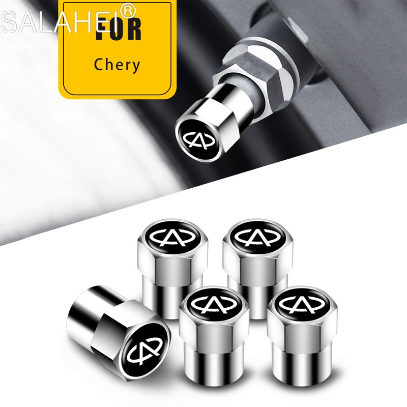 5 ชิ้นยางรถวาล์ว Core Caps กันฝุ่นวาล์ว Stem Cap รถอุปกรณ์เสริมสําหรับ Chery Tiggo 2 7 3 5 T11 M11 A