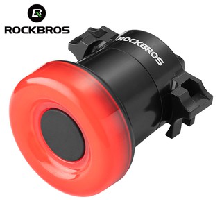 Rockbros ไฟท้าย Led กันน้ําแบบชาร์จไฟสําหรับรถจักรยาน