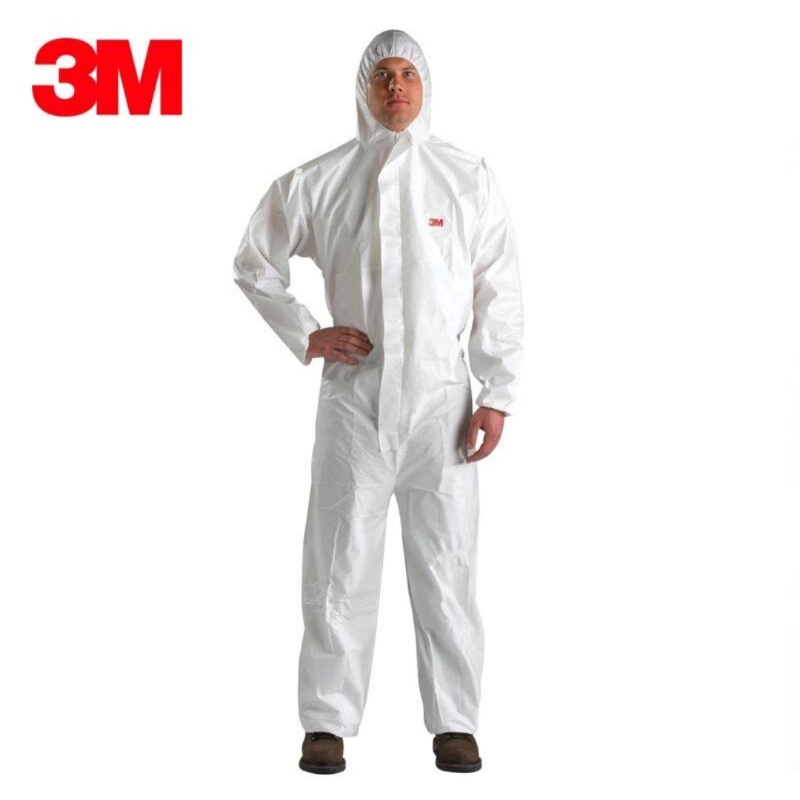 PPE ชุดกันสารเคมี ชุดกันเชื้อโรค ชุดกันเคมี 3M ชุดหมี 3M ชุดกันฝุ่น