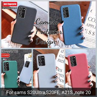 เคสโทรศัพท์ซิลิโคน แบบนิ่ม บางพิเศษ กันกระแทก สําหรับ Samsung S20 FE S20 ULTRA NOTE 20 20 ULTRA A21S