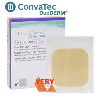 แผ่นลดแผลกดทับ Duoderm Extra Thing ขนาด10x10cm แบบยกกล่อง10แผ่น