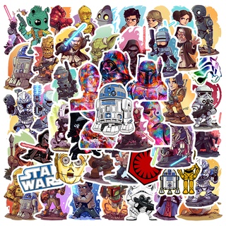 สติกเกอร์ ลาย Star War กันน้ํา สําหรับติดตกแต่งจักรยาน แล็ปท็อป 10 ชิ้น 50 ชิ้น