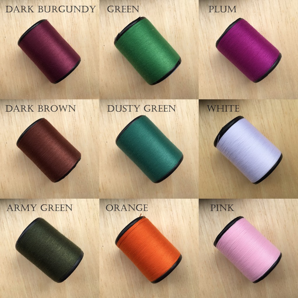 ด้ายเย็บผ้า หลายเฉดสี ด้ายเย็บผ้าคุณภาพ ด้าย สีสวย ตราหัวเสือ 500 เมตร เบอร์60 ด้ายลูกล้อ DIY งานฝีมือ เย็บมือ เย็บจักร