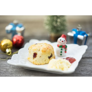 แครนเบอรี่ สโคน สูตรอังกฤษ Cranberry Scone อร่อยต้องลอง