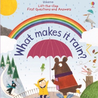 เจ้าหนูจำไมช่างสงสัย ต้องหาคำตอบจาก เล่มนี้เลย Usborne What makes it rain?