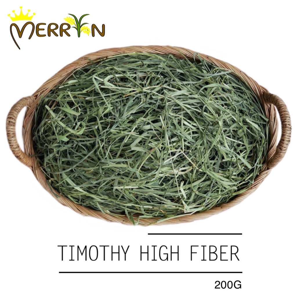 หญ้าทิโมธีไฟเบอร์สูง - Timothy high fiber by Merryn (200G)