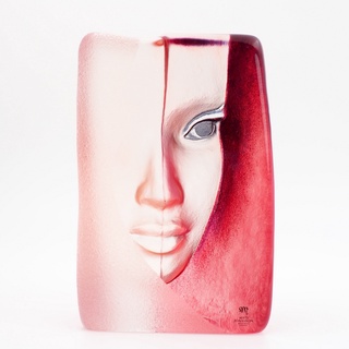 บล็อกแก้วแกะสลัก Mats Jonasson Mazzai (Red) 65118