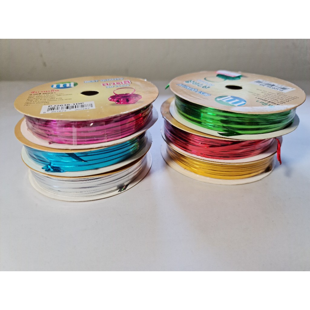 ลวดสี กว้าง 4 มม. ยาว 20 หลา ยี่ห้อ MT  จำนวน 1 ม้วน