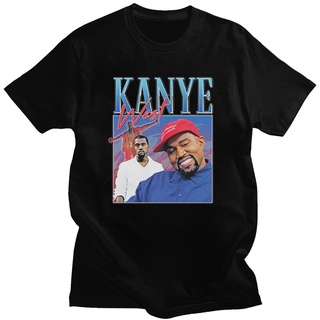 [100% Cotton] ขายดี เสื้อยืดแขนสั้น คอกลม พิมพ์ลาย Kanye West สไตล์วินเทจ แนวสตรีท สร้างสรรค์ สําหรับผู้ชาย และผู้หญิง