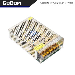 Gocom สวิทชิ่ง DC 5V โวลท์ 10A แอมป์ เพาเวอร์ซัพพลาย 50 วัตต์ Switching Power Supply 220V AC to 5V DC 10A Power 50W