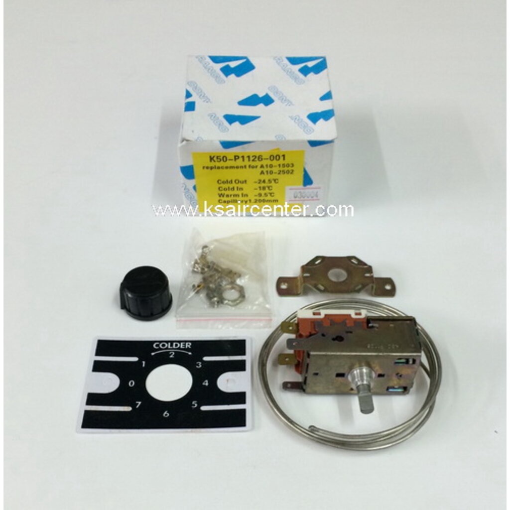 เทอร์โมสตัส ตู้แช่ RANCO กล่องป้ายสีเหลือง (รหัสสินค้า 030004)