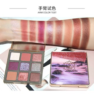 No.5256 อายแชโดว์พาเลทตู้น้ำโนโว Novo Palette Eye Shadow อายแชโดว์9เฉดสีในตลับเดียว