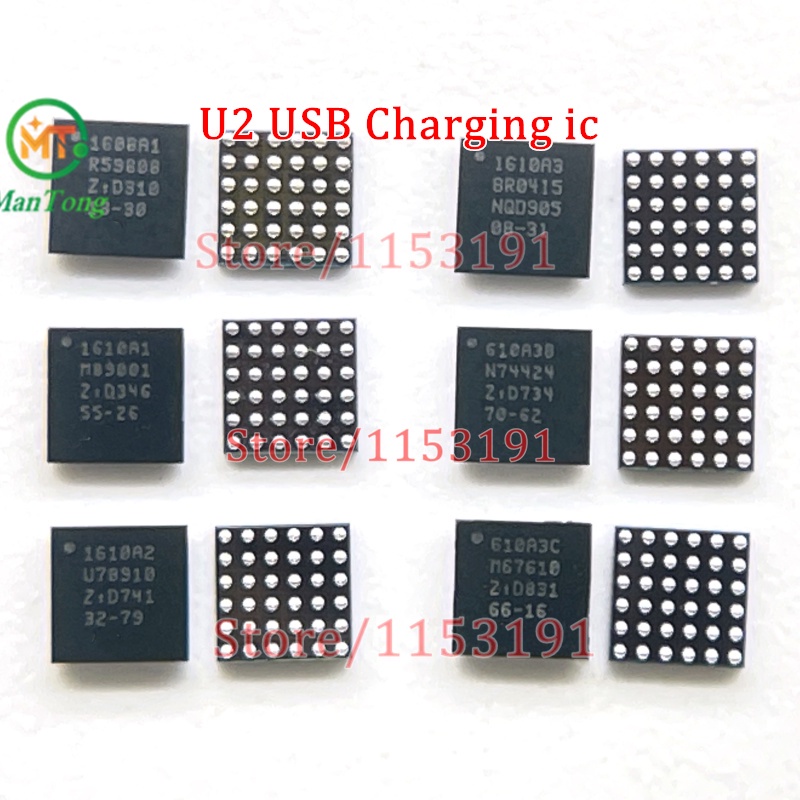 10pcs 1610A1 1608A1 1610A2 1610A3 610A3B 1612A1 1614A1 1616A0 U2 USB ชาร์จ Tristar ic สําหรับโทรศัพท