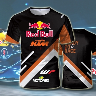 【CustomFashion】เสื้อยืดแขนสั้นลําลอง พิมพ์ลาย Red Bull Racer 3D ระบายอากาศ พลัสไซซ์ แฟชั่นฤดูร้อน สําหรับผู้ชาย และผู้หญิง 2021