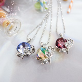 สร้อยพร้อมจี้คริสตัล butterfly