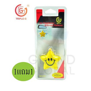 Triple-G air freshener น้ำหอม รถยนต์ แขวนในรถยนต์ ห้องน้ำ ห้องนั่งเล่น แฟนซี แบบแขวน 1แถม1