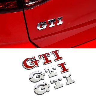 สติกเกอร์โลโก้ GTI 3D โลหะ สําหรับติดตกแต่งรถยนต์ VW POLO Golf 6 7