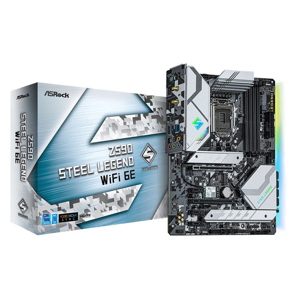 MAINBOARD (เมนบอร์ด) 1200 ASROCK Z590 STEEL LEGEND WIFI 6E