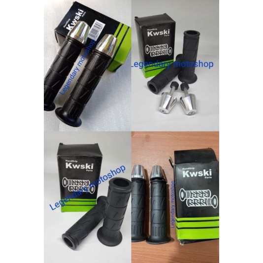 ปลอกแฮนด์ KAZE STANDARD ORIGINAL KAWASAKI GRIP KAZE MOSCOW HANDFAT KAZE KAWASAKI MOSCOW BLACKPLUS SET