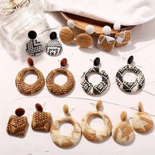 พร้อมส่ง! ต่างหูสไตล์เกาหลี งานสาน คละแบบ