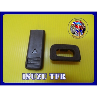 ปุ่มล็อคประตู ISUZU TFR (พร้อมขอบ) สีน้ำตาล