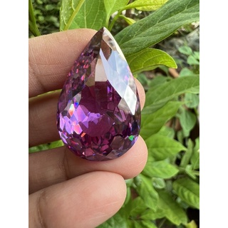 Cz Lavendor 37x27mm Pear shape 195 carats