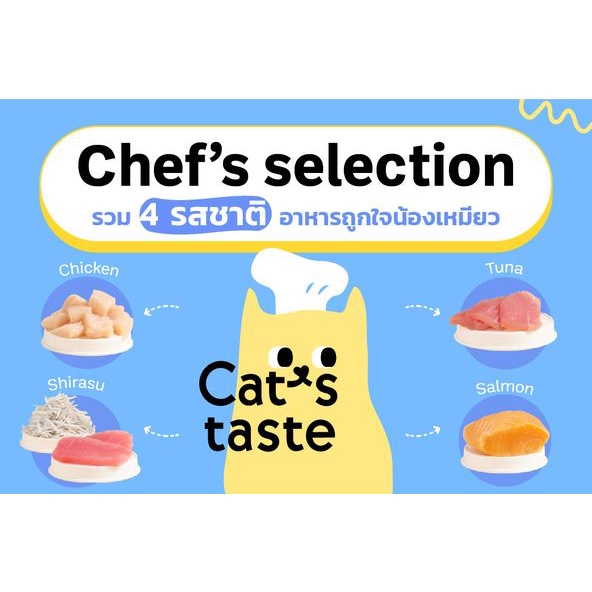 CAT'S TASTE อร่อยดี TASTY ทุกคำ " อาหารแมวคุณภาพระดับ HUMAN GRADE