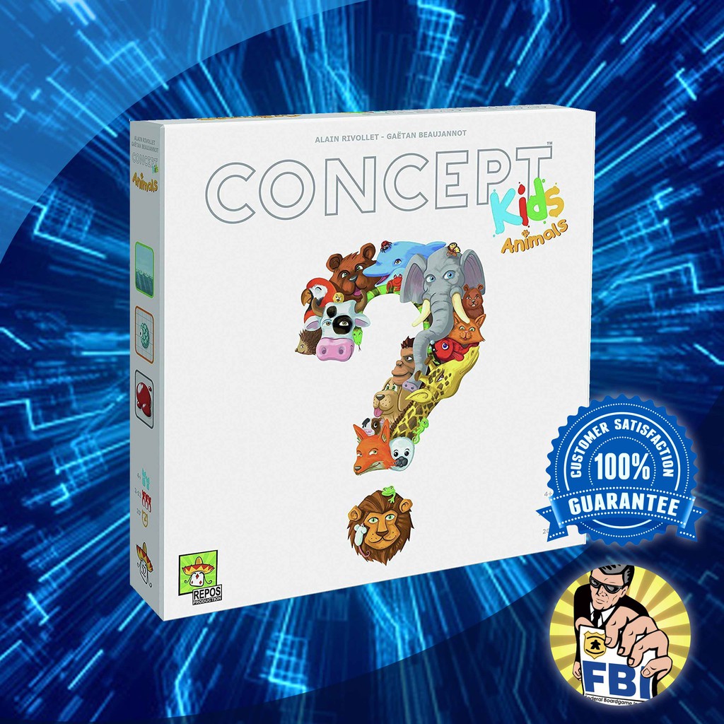 Asmodee Concept Kids: Animals Board Game (French Version) - Cooperative Guessing Game For Ages 4+ - View #14