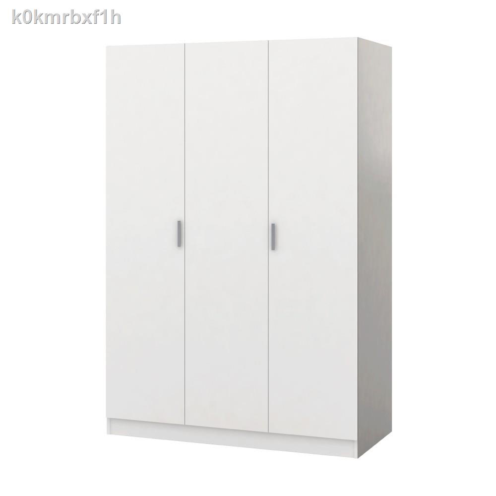 ◆INDEX LIVING MALL ตู้เสื้อผ้า 3 บานประตู รุ่น เอสท์ ขนาด 120 ซม. - สีขาว