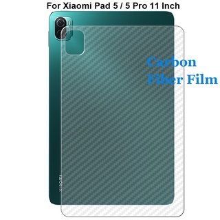 ฟิล์มกันรอยหน้าจอ คาร์บอนไฟเบอร์ 3D สําหรับ Xiaomi Pad 5 5 Pro 5G 11 นิ้ว 2021 3 ชิ้น