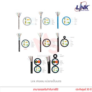 Link สายแลน ตัด แบ่งขาย รุ่น US-9015 US-9045 US-9105PW-1 US-9106 US-9116 Cat5E Cat6 (แท้ศูนย์)