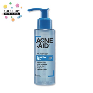 Acne Aid(แอคเน่เอด) Gel Cleanser Sensitive Skin ขนาด 100 มล. [EXP.21/01/2024]